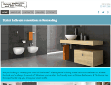 Tablet Screenshot of deluxebathrooms.com.au
